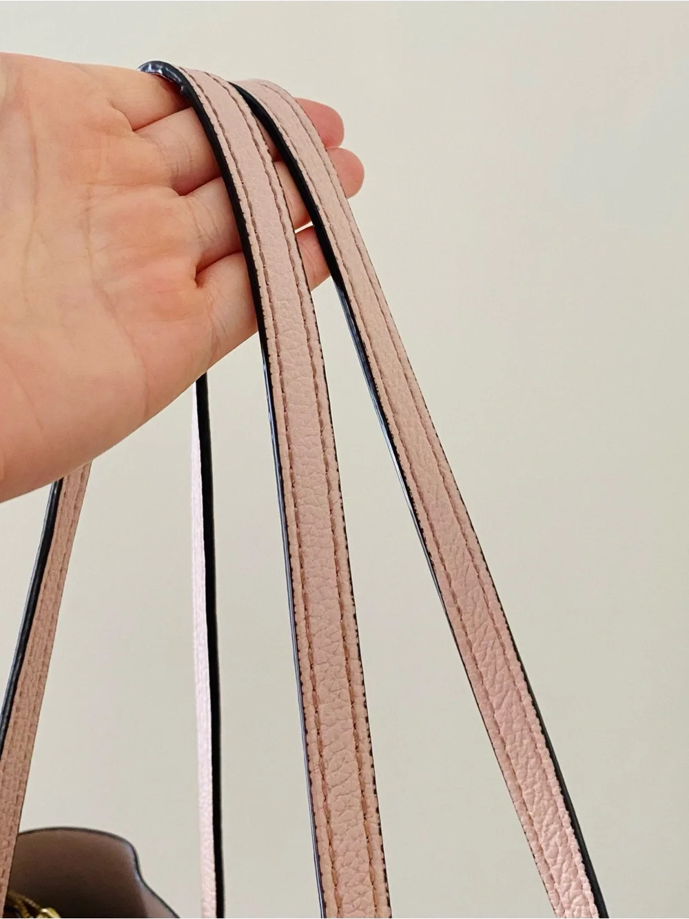 $398 Tory Burch Perry Grey Pebble Leather Triple Compartment Tote/Shoulder Bag